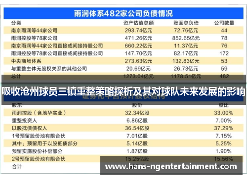 吸收沧州球员三镇重整策略探析及其对球队未来发展的影响
