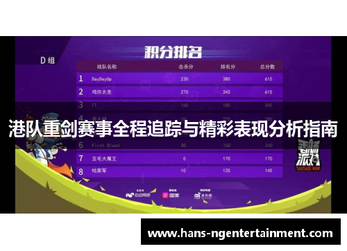 港队重剑赛事全程追踪与精彩表现分析指南