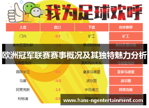 欧洲冠军联赛赛事概况及其独特魅力分析 欧洲冠军联赛赛事概况及其独特魅力分析